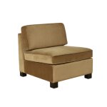 Banquette en velours style contemporain, 1 place bleu paon Banquette en velours style contemporain, 1 place bleu paon