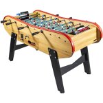 De bar en bois - baby foot avec monnayeur en bois clair De bar en bois - baby foot avec monnayeur en bois clair