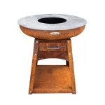 Barbecue brasero en acier zelos hauteur 71 cm diamtre 62 cm