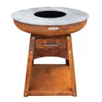 Barbecue brasero en acier zelos hauteur 80 cm diamtre 82 cm