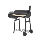 Barbecue au charbon de bois et fumoir noir Barbecue au charbon de bois et fumoir noir