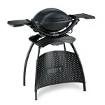 Barbecue électrique gris anthracite avec stand Barbecue électrique gris anthracite avec stand