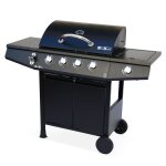 Barbecue au gaz 4 brleurs avec feu latral