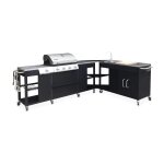 Barbecue au gaz 5 br�leurs avec cuisine �quip�e