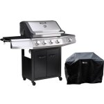 Barbecue gaz mtal noir 6 brleurs 15. 2kw