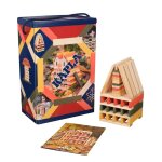 Baril kapla 200 automne en bois massif beige 24, 5x14, 5x35, 5 cm