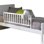 Barrire de lit enfant bois massif blanc