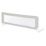 Barrière de sécurité pour lit enfant 150 cm en toile taupe Barrière de sécurité pour lit enfant 150 cm en toile taupe