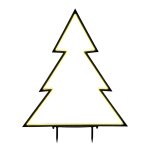 Bâton de jardin de noël étoile led blanc chaud h100 Bâton de jardin de noël étoile led blanc chaud h100