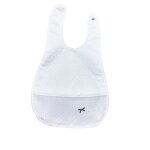 Bavoir plastifié avec récupérateur Bavoir plastifié avec récupérateur