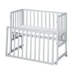 Berceau cododo 3 en 1 avec matelas 90x45 en bois taupe