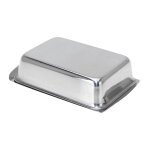 Beurrier en inox 16x11x4. 5cm