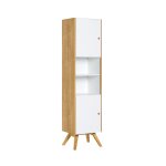 Bibliothque 2 portes avec tagre centrale h207, 5 cm