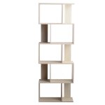 Bibliothque avec 5 tagres couleur sapin blanchi