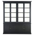 Biblioth�que 8 portes noire l200