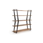 Bibliothèque en bois d'acacia et métal Bibliothèque en bois d'acacia et métal