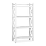 Bibliothque en bois blanc h 150 cm