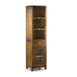 Bibliothque en bois de mindi marron h 190 cm
