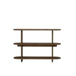 Bibliothque en bois de sapin brun, 120 cm