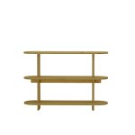 Bibliothque en bois de sapin naturel, 120 cm
