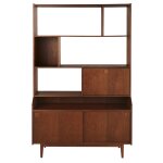 Biblioth�que destructur�e vintage 2 portes marron l123