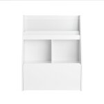 Bibliothque effet bois blanc  roulettes 1 tiroir 2 compartiments