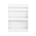 Bibliothèque enfant avec 3 étagères effect bois blanc Bibliothèque enfant avec 3 étagères effect bois blanc
