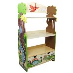 Bibliothque enfant meuble rangement, 96cm, multicolore