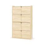 Bibliothèque étagère 8 portes bois massif Bibliothèque étagère 8 portes bois massif