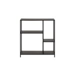 Bibliothque scandinave en mtal noir 3 tablettes
