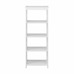 Bibliothèque sculpté avec 4 étagères blanc Bibliothèque sculpté avec 4 étagères blanc