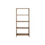 Bibliothque en teck recycl 4 tablettes l88 noir
