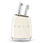 Bloc 6 couteaux vintage crme smeg