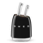 Bloc 6 couteaux vintage noir smeg