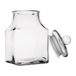 Bocal à biscuits carré en verre 2, 4 l Bocal à biscuits carré en verre 2, 4 l