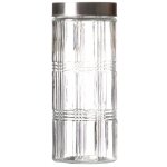 Bocal cuisine hermtique en verre avec couvercle inox 2200ml