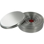 Boite de 11 emporte - pièces ronds en inox Boite de 11 emporte - pièces ronds en inox