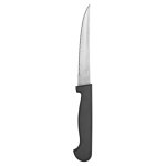 Boite de 12 couteaux  steak 22cm noir en inox