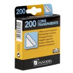 Bote de 200 coins photos adhsifs transparents