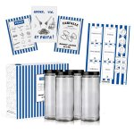 Boite de 4 bocaux en verre 1l avec tiquettes et affiches pasta lovers