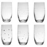 Boîte de 6 gobelets forme haute 33 cl transparent en cristallin Boîte de 6 gobelets forme haute 33 cl transparent en cristallin