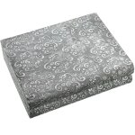 Bo�te � bijoux articul�e en m�tal argent� 27x21x7cm