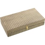 Bote  bijoux articule en mtal dor 38x20x8cm