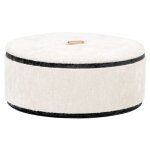 Bote  bijoux ronde beige et noire