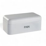 Bo�te � biscuit m�tal 30x21cm blanc