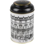 Bote  caf en mtal noir, blanc et dor