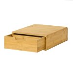 Bote  capsules de caf en bambou natuel