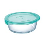 Boite de conservation ronde + couvercle lagoon 67cl