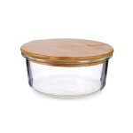 Bote de conservation ronde verre avec couvercle hermtique 62cl
