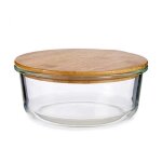 Bote de conservation ronde verre avec couvercle hermtique 95cl